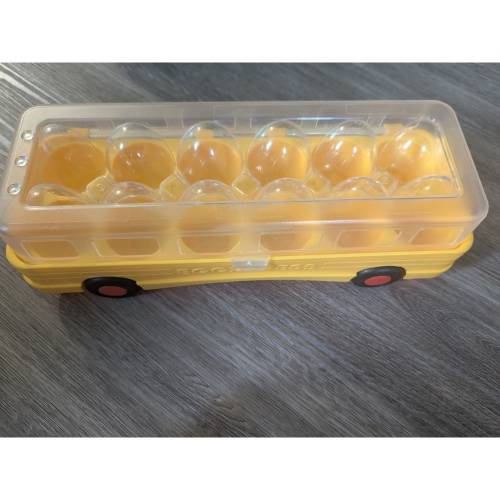 Eggxpress Yellow Egg Holder Carrier School Bus Replacement for Learning Game Toy